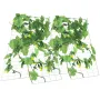 Cucumber Trellis for Climbing Plants, 35" x 55" Foldable Cucumber Trellis Set with Plant Clips, Metal Garden Trellis for Raised 