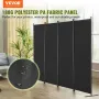 Room divider 4-panel foldning privatlivsskærm stof partition