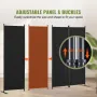 Room Divider, 4 Panel Room Dividers and Folding Privacy Screens, Fabric Partition Room Dividers for Office, Bedroom, Dining Room