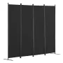 Room divider 4-panel foldning privatlivsskærm stof partition
