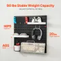 Pegboard Combination Kit, 11" x 11" Plastic Pegboard, 4 Panels, Peg Board Wall Organizer Kit with Accessories, for Garage Tool S