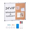 24 "X 18" Whiteboard & Cork Board Combo med aluminiumsramme til skolehjem