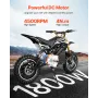 1800W Electric Brushless DC Motor Kit - 48V 4500rpm Motor with Upgraded Speed Controller and Throttle Grip Kit for Go Karts E-Bi