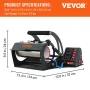 Mug Heat Press, 11oz/11.5cm and 20oz/22cm Two Platens, LCD Cup Press Machine with Detachable Transfer Sublimation Mats, DIY Pres