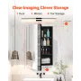 Medicinskabet 16,5 "x 27,5" Mirror Medicine Cabinet Justerbare
