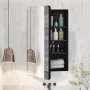 Medicine Cabinet, 16.5 x 27.5 inch, Medicine Cabinet for Bathroom with Mirror, Aluminum Frame Bathroom Wall Cabinet, 3-layer Adj