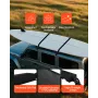 Soft Roof Rack Pads, 15.5-Inch Universal Car Roof Rack Pads, 176LBS Loading Capacity Luggage Kayak Carrier with Portable Storage