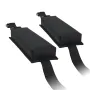 Soft Roof Rack Pads, 15.5-Inch Universal Car Roof Rack Pads, 176LBS Loading Capacity Luggage Kayak Carrier with Portable Storage