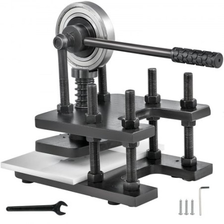 Læderskæremaskine 180x120mm manual die skærer tunge læderprægningsmaskine hånd presse skimmel læder die klip