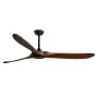 72 Inch Ceiling Fan without Light, 6-Speed Remote Control, 3-Wood-Blade, Reversible DC Motor, Modern Low Profile Flush Mount Ext