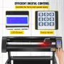 Vinyl Cutter, 720mm Vinyl Plotter, LED Screen Plotter Cutter, Semi-Automatical Built-in Optical Eye for Accurate Guiding, Compat