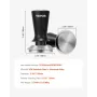 Espresso Tamper 58mm, Spring Loaded Coffee Tamper, 30 lbs Tamper Tool Espresso, Stainless Tamper with Non-Slip Grip
