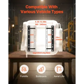 Gaffeltruck sæde slåmaskine traktor sæde justerbar bageste sikkerhedssele & nakkestøtte