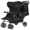 Double Stroller Foldable Lightweight Twin Tandem Stroller Black