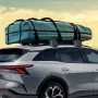 Soft Roof Rack Pads, 30" Universal Car Roof Rack Pad for Various Crossbars, 176LBS Loading Luggage Kayak Carrier with 2 Tie Down