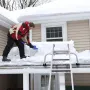 Ladder Stabilizer, Extension Ladder Standoff, Heavy Duty Wing Span/Wall Ladder Accessories for Roof Gutter, Easy to Use & Wide A