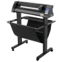 Vinyl Cutter, 720mm Vinyl Plotter, LED Screen Plotter Cutter, Semi-Automatical Built-in Optical Eye for Accurate Guiding, Compat