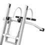 Ladder Stabilizer, 2 in 1 Extension Wall Ladder Standoff Hook, Roof Ridge Ladder Accessories Both Horizontally and Vertically, H