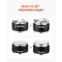 Coffee Distributor 51mm, 2-in-1 Adjustable Espresso Distributor with Fan-Shaped Base, Coffee Distributor 304 Stainless Steel wit