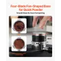 Coffee Distributor 51mm, 2-in-1 Adjustable Espresso Distributor with Fan-Shaped Base, Coffee Distributor 304 Stainless Steel wit