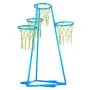 Kids Basketball Hoop, 4-Hoop Child Basketball Hoops, Portable Basketball Stand with Adjustable Heights and 3 Balls, Indoor and O