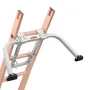 Ladder Stabilizer, Heavy Duty Steel Ladder Roof Hook, Ladder Stabilizer with Wing Span/Wall Extension Accessory, Stable Ladder S