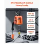 3-in-1 Electric Hoist Winch, 1100 lbs Capacity, 1500W Portable Power Winch, 30 ft Lifting Height, 16 ft/min with Wire and Wirele