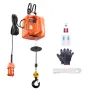 3-in-1 Electric Hoist Winch, 1100 lbs Capacity, 1500W Portable Power Winch, 30 ft Lifting Height, 16 ft/min with Wire and Wirele