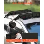 Soft Roof Rack Pads, 33-Inch Universal Car Roof Rack Pad, 176LBS Load Capacity Luggage Kayak Carrier with 2 Tie-Down Straps and 