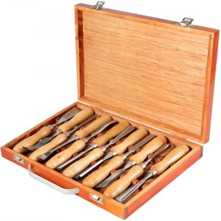 Wood Chisel Sets 12pcs Lathe Chisels 3-3/4Inch /95MM Woodworking Chisels 9Inch Wood Lathe Tools Wood Chisels Lathe Tools for