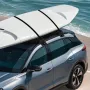 Soft Roof Rack Pads, 33-Inch Universal Car Roof Rack Pad, 176LBS Load Capacity Luggage Kayak Carrier with 2 Tie-Down Straps and 