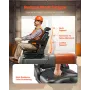 Universal Forklift Seat, Tractor Suspension Seat with Adjustable Back, Armrest, Headrest & Safety Belt, Secure Fold Down Tractor