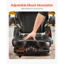 Universal Forklift Seat, Tractor Suspension Seat with Adjustable Back, Armrest, Headrest & Safety Belt, Secure Fold Down Tractor