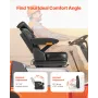 Universal Forklift Seat, Tractor Suspension Seat with Adjustable Back, Armrest, Headrest & Safety Belt, Secure Fold Down Tractor