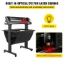 Vinyl Cutter, 870mm Vinyl Plotter, LED Screen Plotter Cutter, Semi-Automatical Built-in Optical Eye for Accurate Guiding, Compat