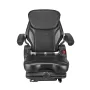 Universal Forklift Seat, Tractor Suspension Seat with Adjustable Back, Armrest, Headrest & Safety Belt, Secure Fold Down Tractor