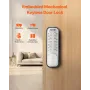 Mechanical Keyless Entry Door Lock, 14 Key Mechanical Door Lock, Mechanical Keypad Door Knob, Single-Side Stainless Steel Waterp