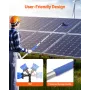 Water Fed Pole Kit, 3.6m Solar Panel Cleaning Pole with Extendable Handle, 180° Rotatable Brush Head & 20m Hose, Household & Out
