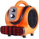Floor Blower 1380 RPM 1000 CFM Air Mover with 4 Blowing Angles 3-Speeds