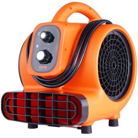 Floor Blower 1380 RPM 1000 CFM Air Mover with 4 Blowing Angles 3-Speeds