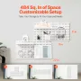 Pegboard Combination Kit 11 X 11 "Plastic Pegboard 4 Panels til