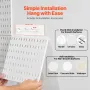 Pegboard Combination Kit 11 X 11 "Plastic Pegboard 4 Panels til Home White