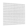 Pegboard Combination Kit 11 X 11 "Plastic Pegboard 4 Panels til Home White