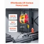 2-in-1 Electric Hoist Winch, 1100 lbs Capacity, 1800W Portable Power Winch, 98 ft Lifting Height, 36 ft/min with Wire and Wirele