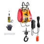 2-in-1 Electric Hoist Winch, 1100 lbs Capacity, 1800W Portable Power Winch, 98 ft Lifting Height, 36 ft/min with Wire and Wirele