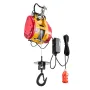 2-in-1 Electric Hoist Winch, 1100 lbs Capacity, 1800W Portable Power Winch, 98 ft Lifting Height, 36 ft/min with Wire and Wirele