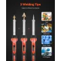 Plastik svejsesæt 60W/100W Plastic Welding Kit med 3 tip og 20