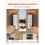 Mechanical Keyless Entry Door Lock, 14 Key Mechanical Door Lock, Mechanical Keypad Door Lock with Handle, Double-Sided Stainless