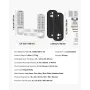 Mechanical Keyless Entry Door Lock, 14 Key Mechanical Door Lock, Mechanical Keypad Door Lock with Handle, Double-Sided Stainless
