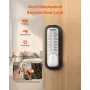 Mechanical Keyless Entry Door Lock, 14 Key Mechanical Door Lock, Mechanical Keypad Door Lock with Adjustable Thumb Knob, Single-